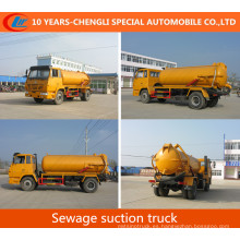 Shacman 4X2 camión de succión de aguas residuales 10cbm camión de succión de vacío